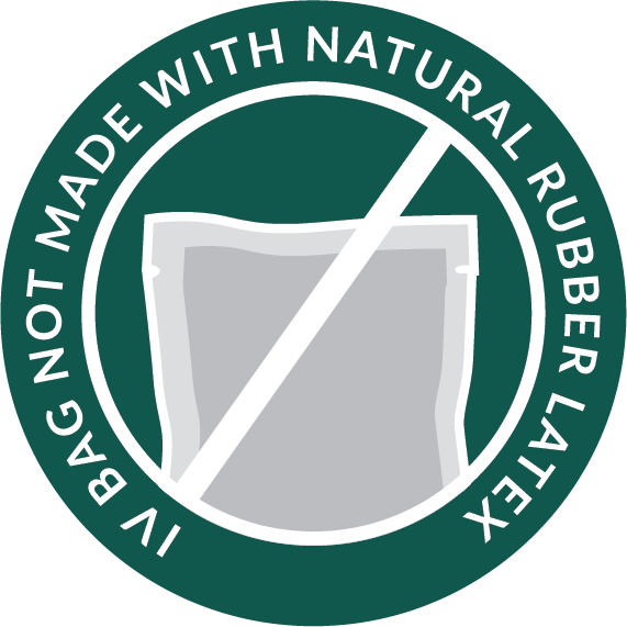 IV BAG NOT MADE WITH NATURAL RUBBER LATEX IV BAG NOT MADE WITH NATURAL RUBBER LATEX